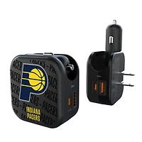 Indiana Pacers Text Design USB Charger