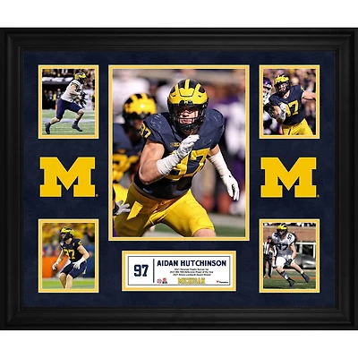 Aidan Hutchinson Michigan Wolverines Framed 5-Photo Collage