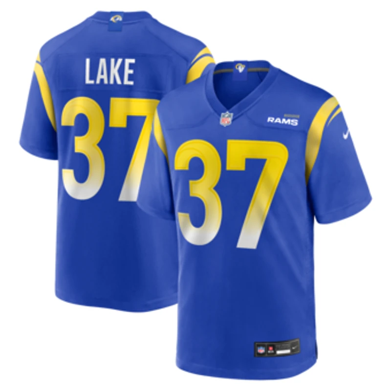 Men's Nike Quentin Lake Royal Los Angeles Rams Game Player Jersey