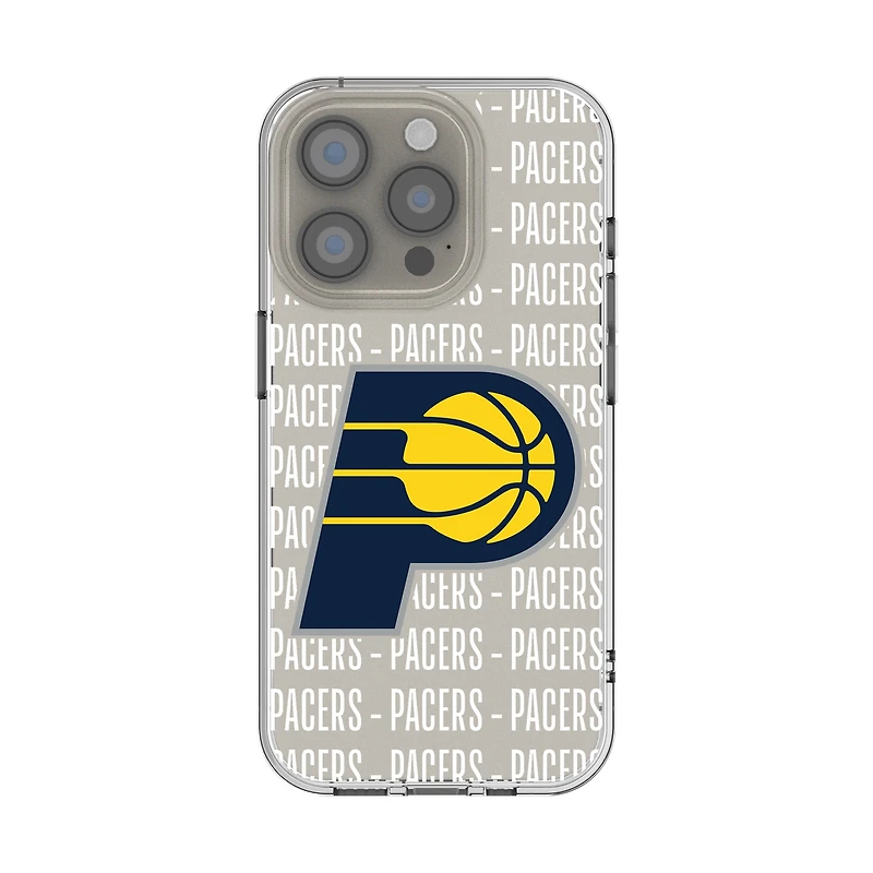 Indiana Pacers iPhone Clear Text Backdrop Design Case