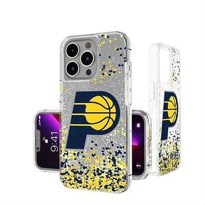 Indiana Pacers iPhone Glitter Case with Confetti Design