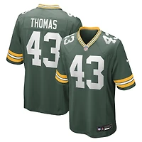 Men's Nike Kiondre Thomas Green Green Bay Packers Game Player Jersey