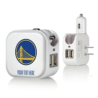 Golden State Warriors Personalized 2-In-1 USB Charger