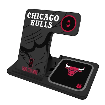 Chicago Bulls Personalized 3-in-1 Charging Station