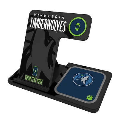 Minnesota Timberwolves Personalized 3-in-1 Charging Station