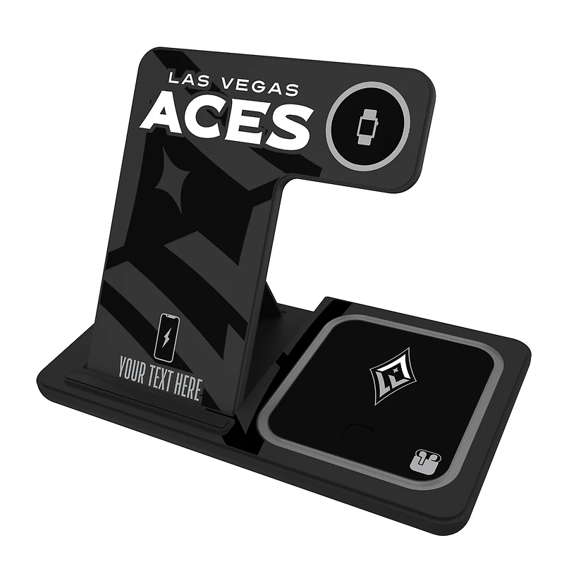 Las Vegas Aces Personalized 3-in-1 Charging Station