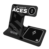 Las Vegas Aces Personalized 3-in-1 Charging Station