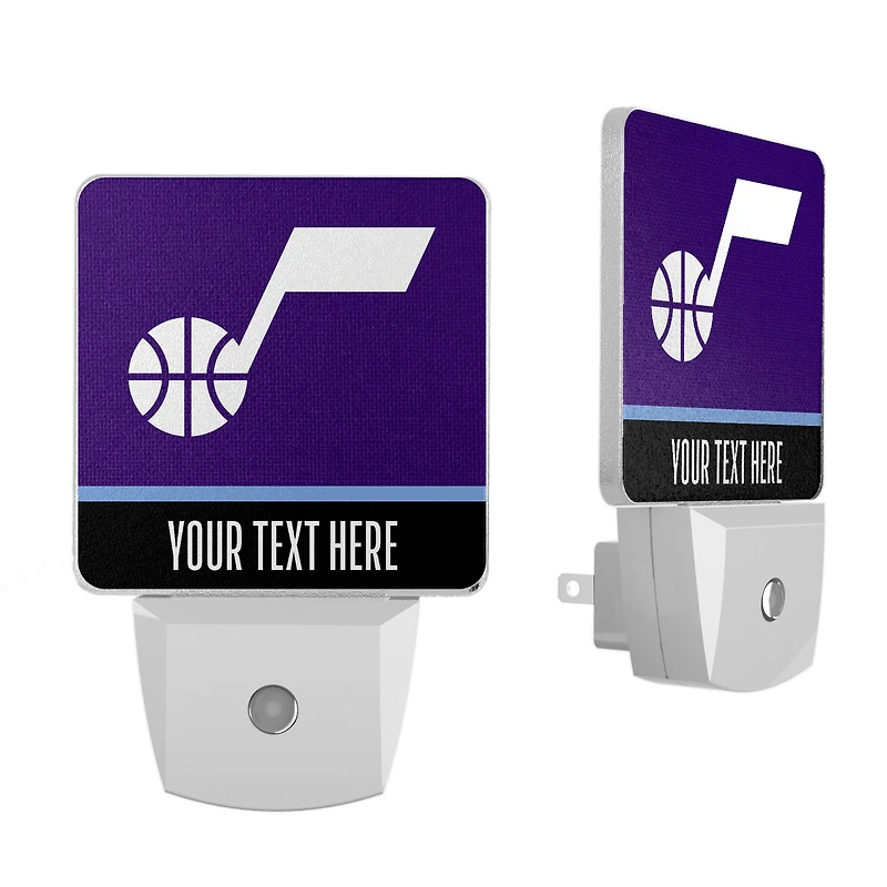 Utah Jazz Personalized Two-Piece Nightlight Set