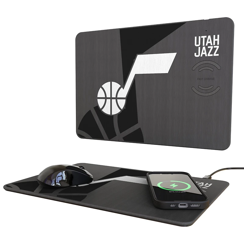 Utah Jazz Wireless Charger & Mouse Pad