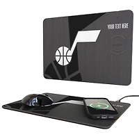 Utah Jazz Personalized Wireless Charger & Mouse Pad