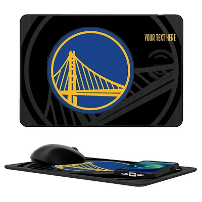 Golden State Warriors Personalized Wireless Charger & Mouse Pad