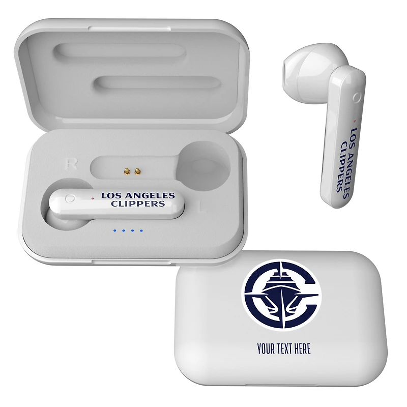 LA Clippers Personalized Insignia Design Wireless Earbuds