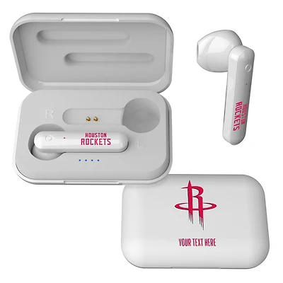 Houston Rockets Personalized Insignia Design Wireless Earbuds
