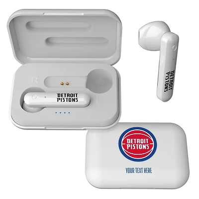 Detroit Pistons Personalized Insignia Design Wireless Earbuds