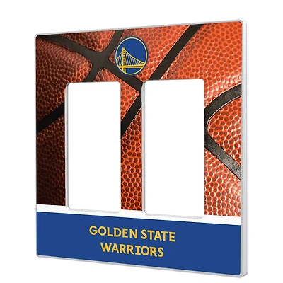 Keyscaper Golden State Warriors Solid Design Double Rocker Lightswitch Plate