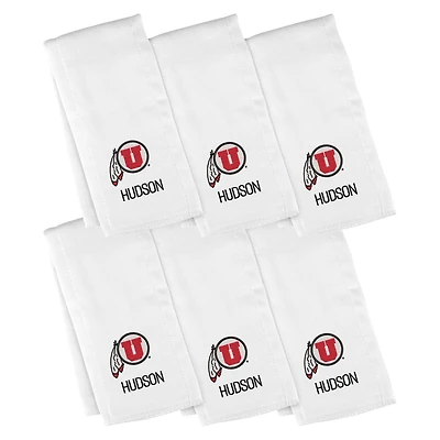 Infant Utah Utes Personalized Burp Cloth 6-Pack