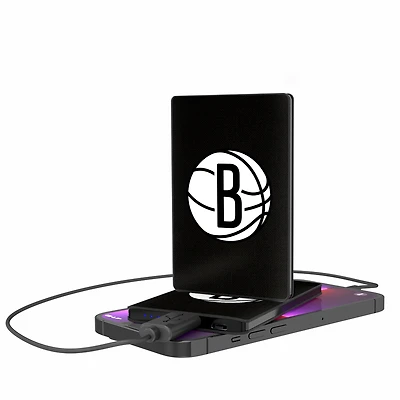 Brooklyn Nets Solid Design 2500mAh Credit Card Powerbank