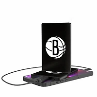 Brooklyn Nets Solid Design 2500mAh Credit Card Powerbank