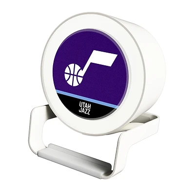 Utah Jazz Endzone Design Night Light Wireless Charger And Bluetooth Speaker