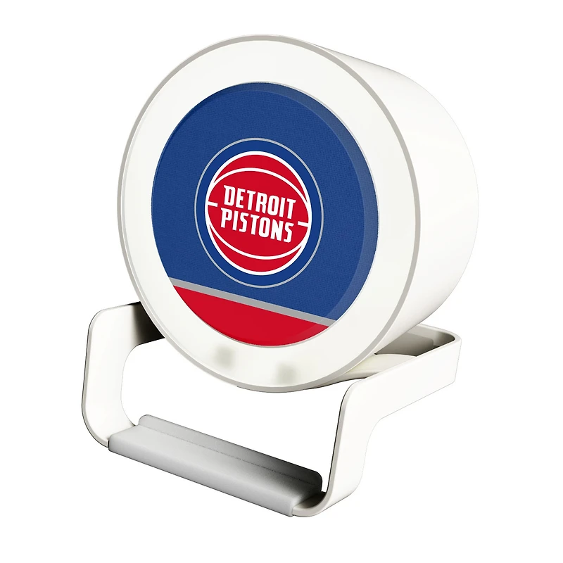 Detroit Pistons Endzone Design Night Light Wireless Charger And Bluetooth Speaker