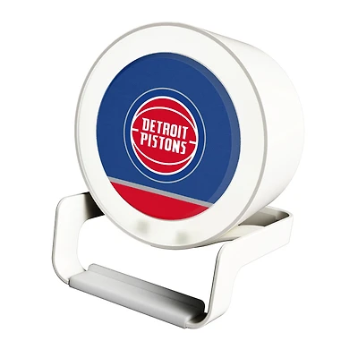 Detroit Pistons Endzone Design Night Light Wireless Charger And Bluetooth Speaker