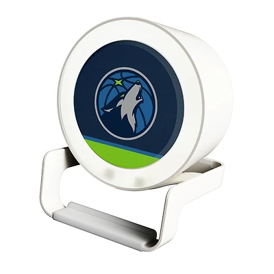 Minnesota Timberwolves Endzone Design Night Light Wireless Charger And Bluetooth Speaker