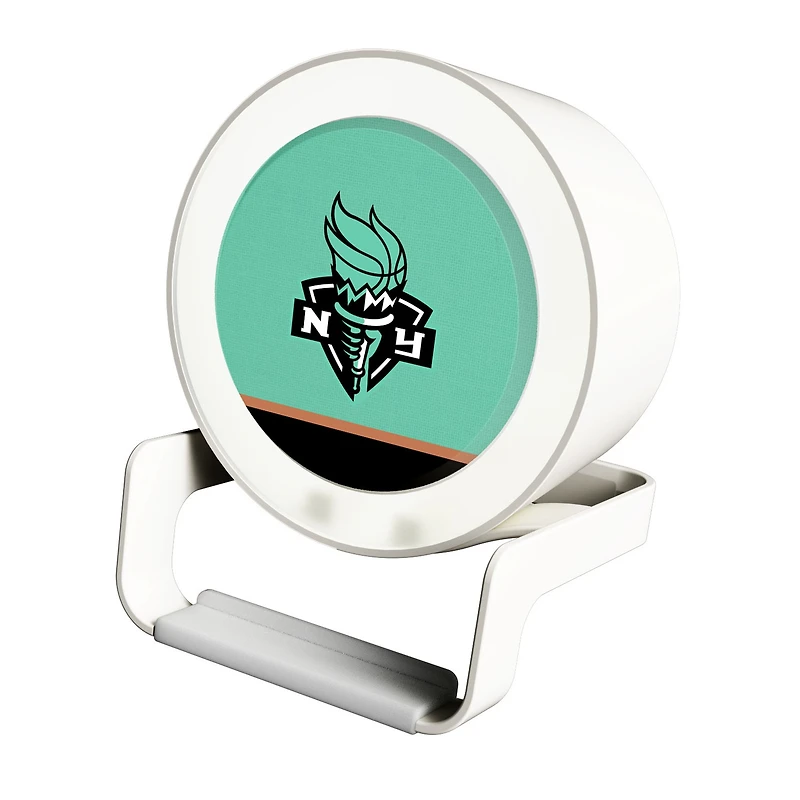 New York Liberty Endzone Design Night Light Wireless Charger And Bluetooth Speaker