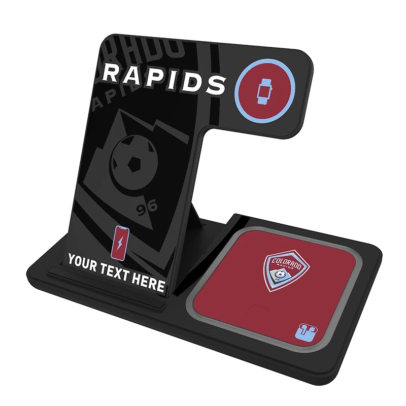 Colorado Rapids Personalized 3-in-1 Charging Station