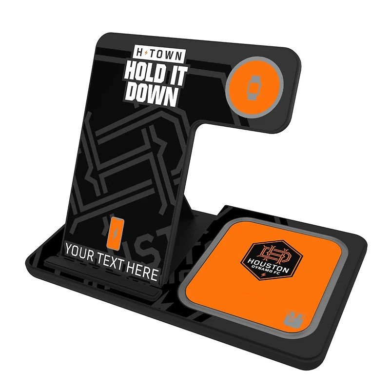 Houston Dynamo FC Personalized 3-in-1 Charging Station