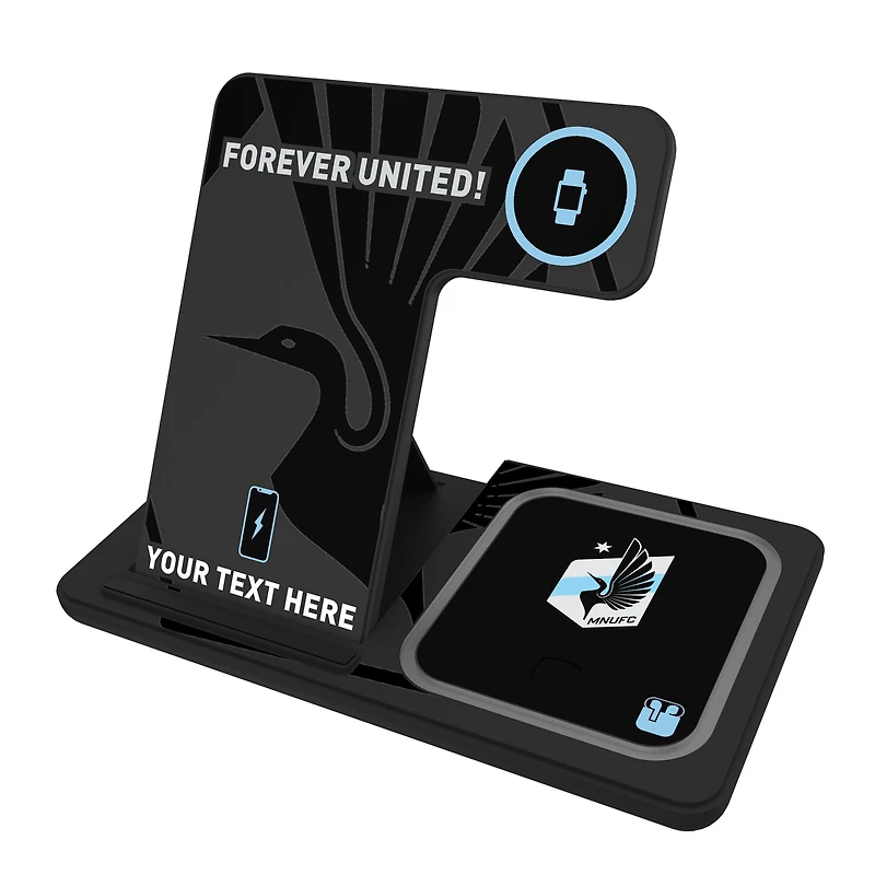 Minnesota United FC Personalized 3-in-1 Charging Station