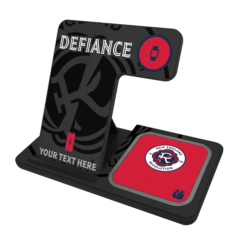 New England Revolution Personalized 3-in-1 Charging Station