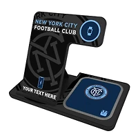 New York City FC Personalized 3-in-1 Charging Station