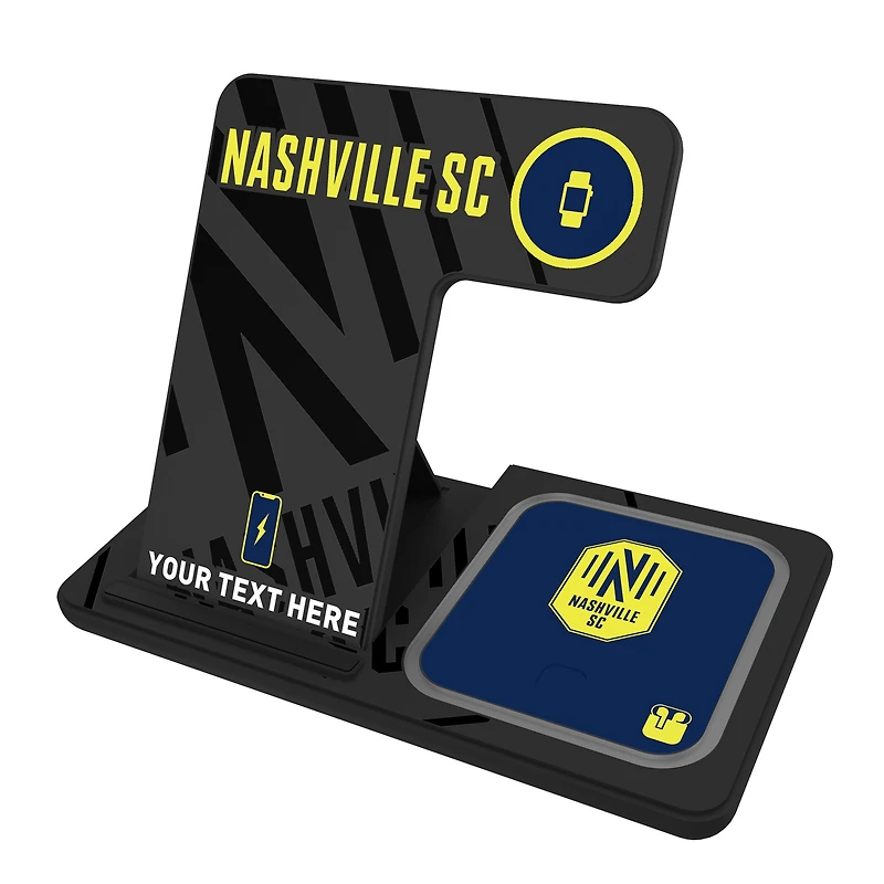 Nashville SC Personalized 3-in-1 Charging Station