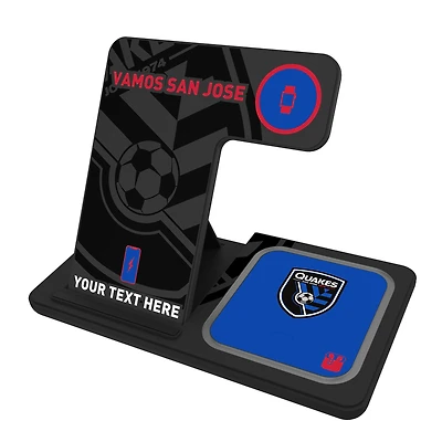 San Jose Earthquakes Personalized 3-in-1 Charging Station