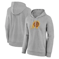 Women's Gray Phoenix Suns Primary Logo Pullover Hoodie