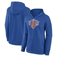 Women's Royal New York Knicks Primary Logo Pullover Hoodie