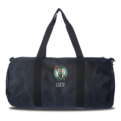 Boston Celtics Navy Camo Print Personalized Duffel Bag