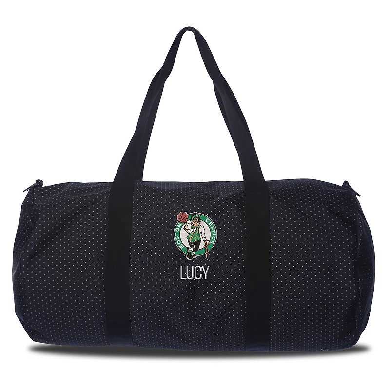 Boston Celtics Dot Print Personalized Duffel Bag