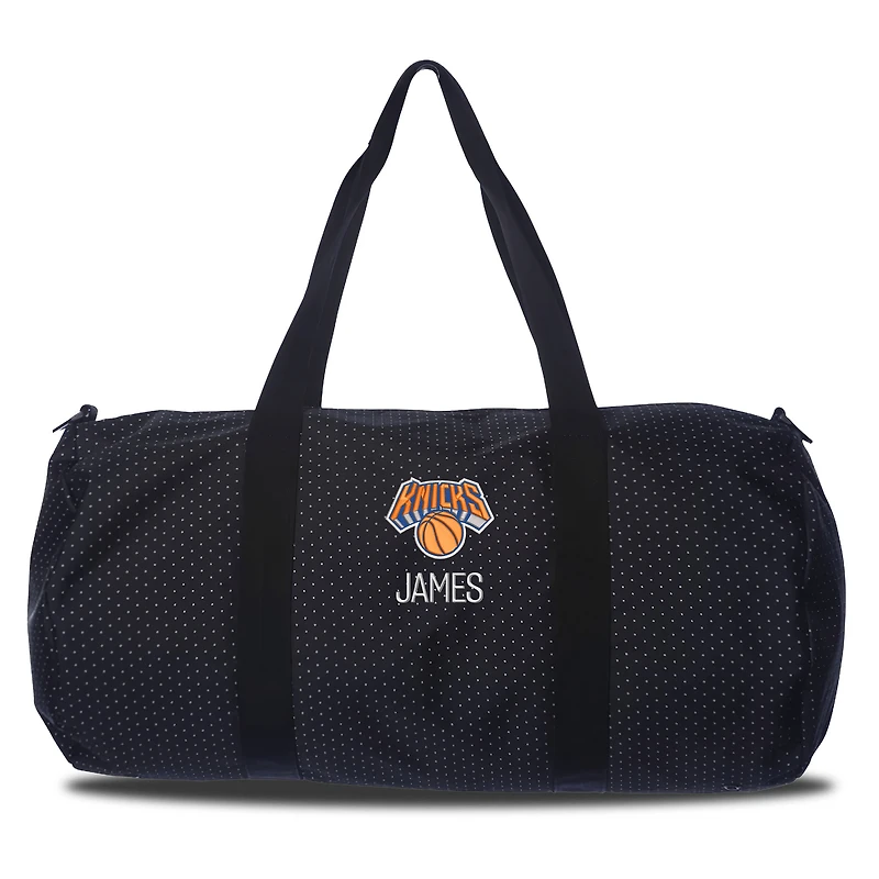 New York Knicks Dot Print Personalized Duffel Bag