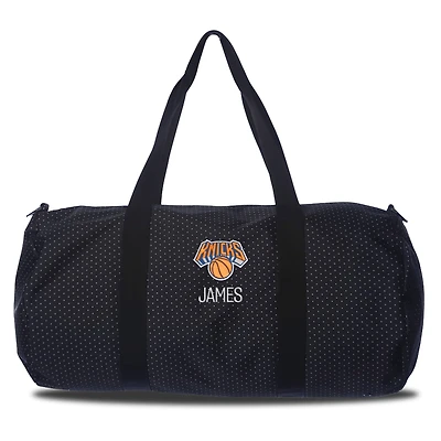New York Knicks Dot Print Personalized Duffel Bag