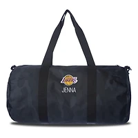Los Angeles Lakers Navy Camo Print Personalized Duffel Bag