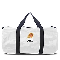 Phoenix Suns White Camo Print Personalized Duffel Bag