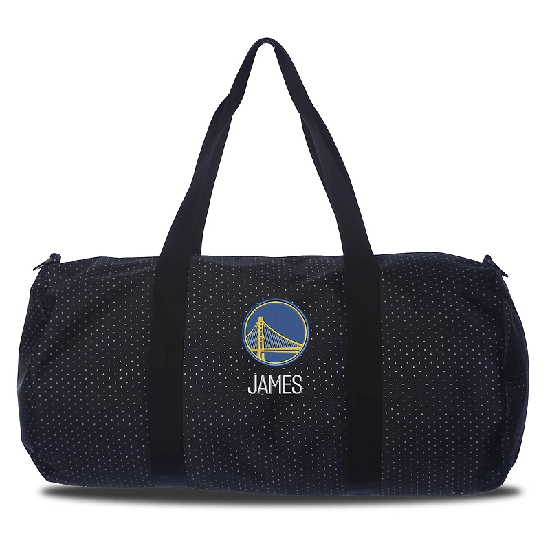 Golden State Warriors Dot Print Personalized Duffel Bag