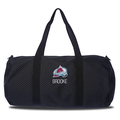 Colorado Avalanche Dot Print Personalized Duffel Bag