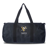 Pittsburgh Penguins Navy Camo Print Personalized Duffel Bag