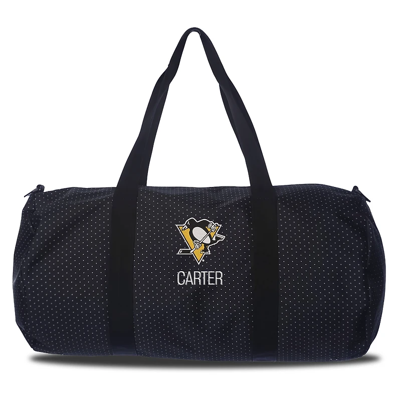 Pittsburgh Penguins Dot Print Personalized Duffel Bag