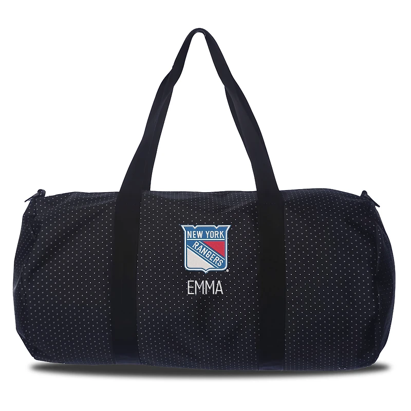 New York Rangers Dot Print Personalized Duffel Bag