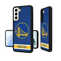 Golden State Warriors Personalized Stripe Galaxy Bump Case