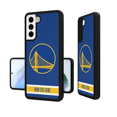 Golden State Warriors Personalized Stripe Galaxy Bump Case
