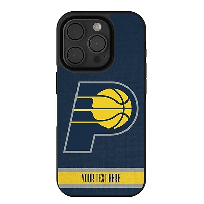 Indiana Pacers Personalized Stripe Design iPhone Bump Case